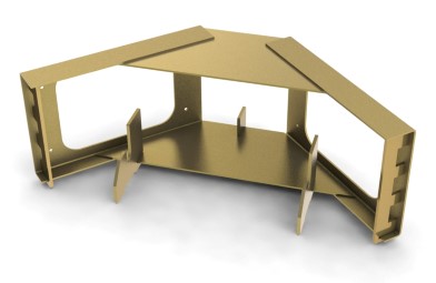 corner frame multi-form galvanized steel rail